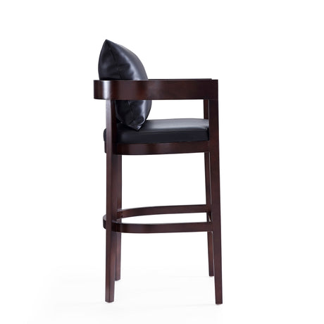 Ritz Barstool in Black and Dark Walnut (set of 2) by Manhattan Comfort at Eve Furniture
