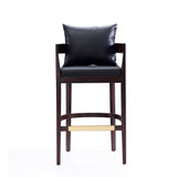 Ritz Barstool in Black and Dark Walnut (set of 3) by Manhattan Comfort at Eve Furniture