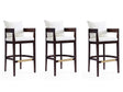 Ritz Barstool in Ivory and Dark Walnut (set of 3) by Manhattan Comfort at Eve Furniture
