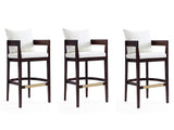Ritz Barstool in Ivory and Dark Walnut (set of 3) by Manhattan Comfort at Eve Furniture