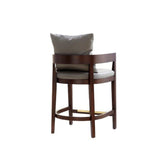Ritz Counter Stool in Grey and Dark Walnut by Manhattan Comfort at Eve Furniture