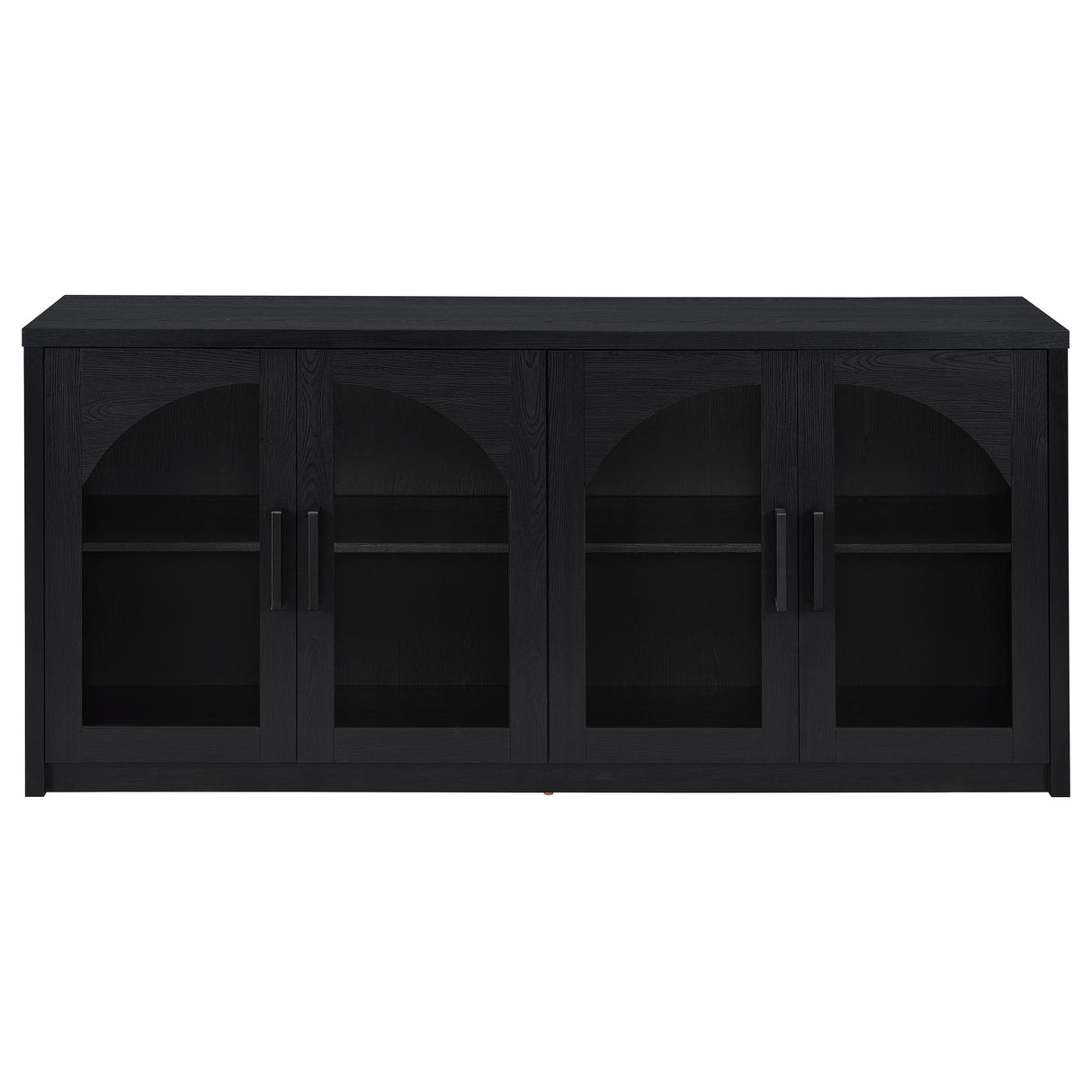 Riva Black 4-door Dining Sideboard Buffet Storage Credenza by Coaster at Eve Furniture