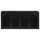 Riva Black 4-door Dining Sideboard Buffet Storage Credenza by Coaster at Eve Furniture