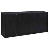 Riva Black 4-door Dining Sideboard Buffet Storage Credenza by Coaster at Eve Furniture