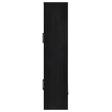 Riva Black 4-Door Tall Accent Display Cabinet with LED Lighting by Coaster at Eve Furniture