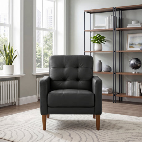 Riva Black Accent Chair by Homelegance at Eve Furniture