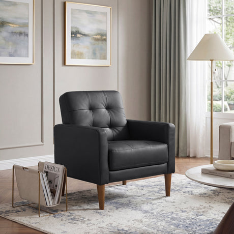 Riva Black Accent Chair by Homelegance at Eve Furniture