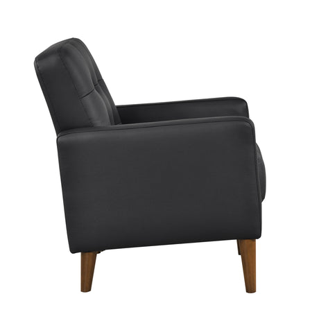 Riva Black Accent Chair by Homelegance at Eve Furniture
