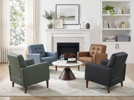 Riva Black Accent Chair by Homelegance at Eve Furniture