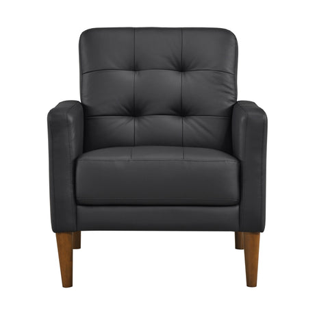 Riva Black Accent Chair by Homelegance at Eve Furniture