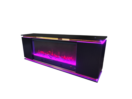 Riva Black Fireplace by New Era Innovations at Eve Furniture