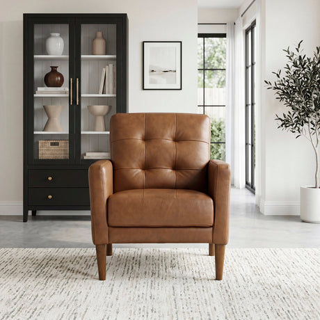 Riva Camel Accent Chair by Homelegance at Eve Furniture