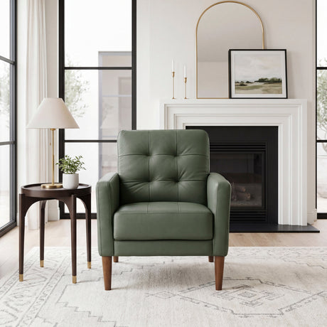 Riva Green Accent Chair by Homelegance at Eve Furniture