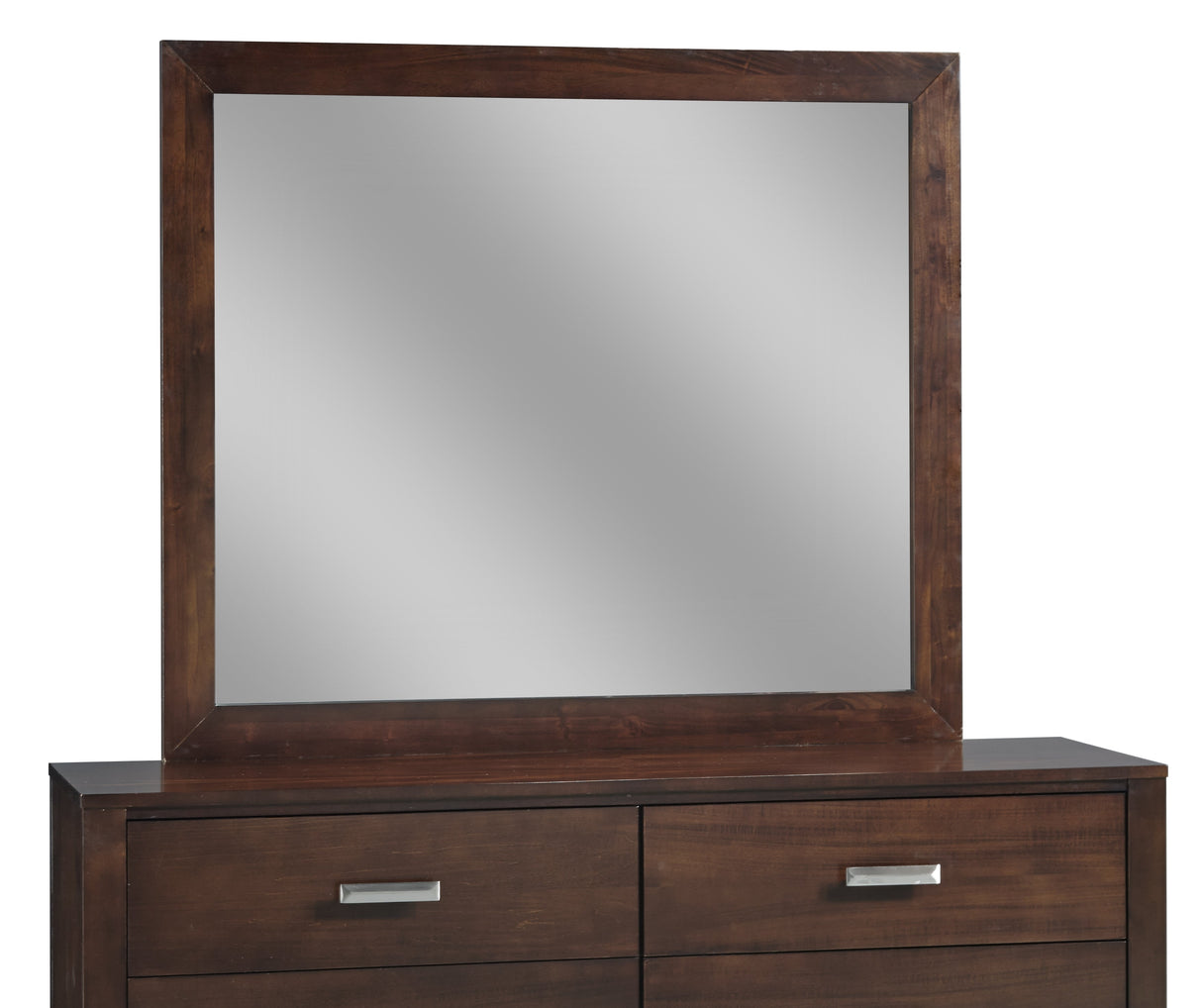 Riva Mirror in Chocolate Brown by Modus Furniture at Eve Furniture