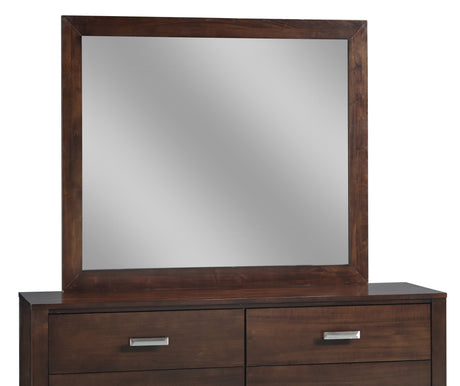 Riva Mirror in Chocolate Brown by Modus Furniture at Eve Furniture