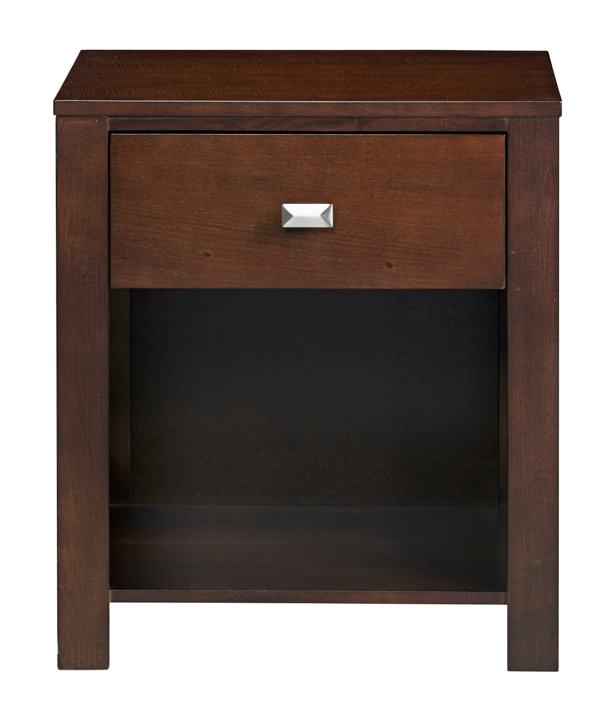 Riva One Drawer Nightstand in Chocolate Brown by Modus Furniture at Eve Furniture