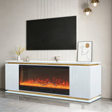 Riva White Fireplace by New Era Innovations at Eve Furniture