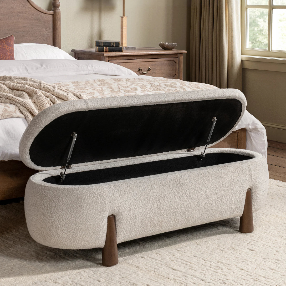 Riva Winter Weave Storage Bench by Classic Home at Eve Furniture