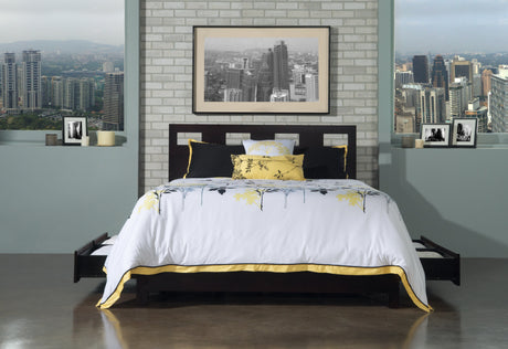 Riva Wood California King Storage Bed in Espresso by Modus Furniture at Eve Furniture