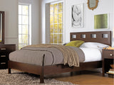 Riva Wood Eastern King Bed in Chocolate Brown by Modus Furniture at Eve Furniture