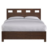 Riva Wood Eastern King Storage Bed in Chocolate Brown by Modus Furniture at Eve Furniture