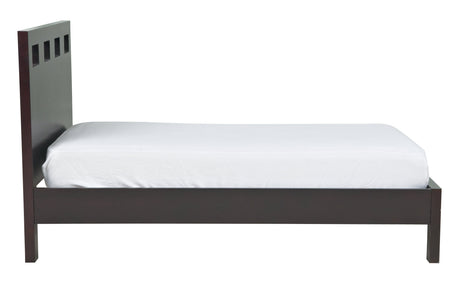 Riva Wood Full Platform Bed in Espresso by Modus Furniture at Eve Furniture