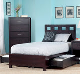 Riva Wood Full Storage Bed in Espresso by Modus Furniture at Eve Furniture