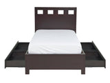 Riva Wood Full Storage Bed in Espresso by Modus Furniture at Eve Furniture