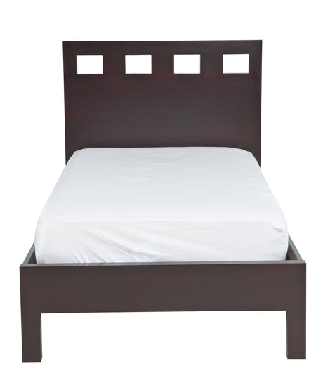 Riva Wood Queen Platform Bed in Espresso by Modus Furniture at Eve Furniture