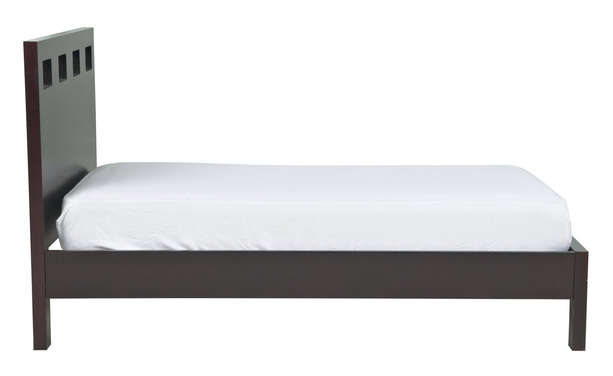 Riva Wood Queen Platform Bed in Espresso by Modus Furniture at Eve Furniture