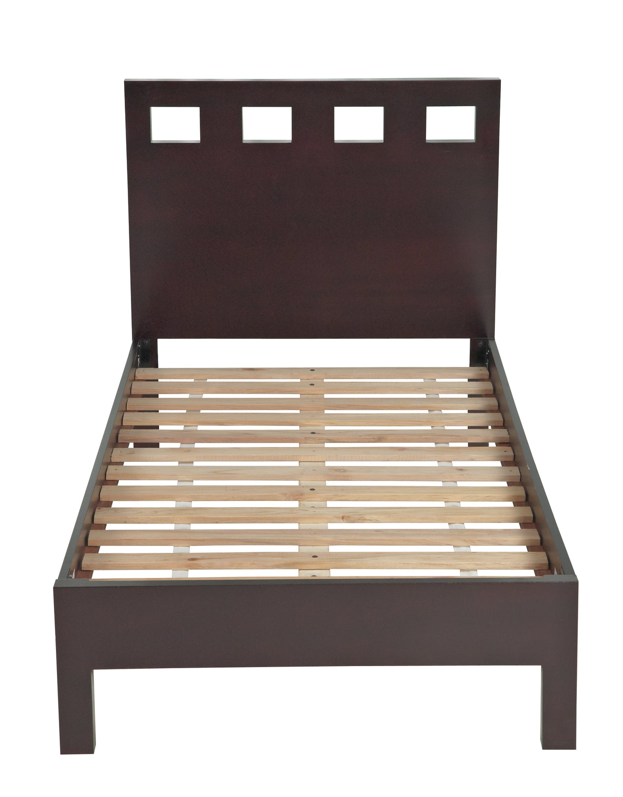 Riva Wood Twin Platform Bed in Espresso by Modus Furniture at Eve Furniture