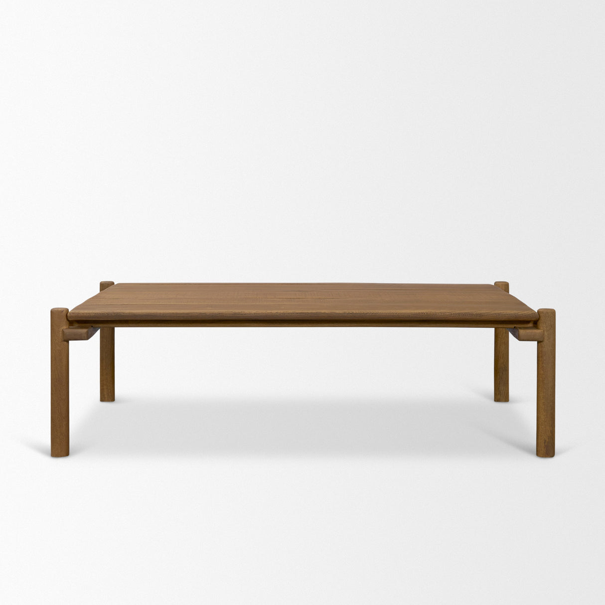 Riven Oak Wood Rectangular Coffee Table by Mercana at Eve Furniture