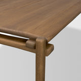 Riven Oak Wood Rectangular Coffee Table by Mercana at Eve Furniture