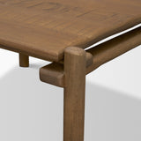 Riven Oak Wood Square Side Table by Mercana at Eve Furniture