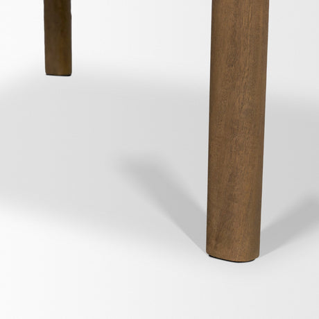 Riven Oak Wood Square Side Table by Mercana at Eve Furniture