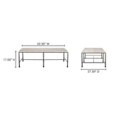 River Botticino Marble Coffee Table by Moe's Home at Eve Furniture