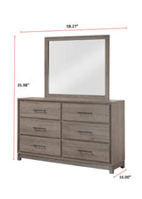 River Brown Mirror by Crown Mark at Eve Furniture