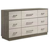 River Grey/Beige Platform Bedroom Set by New Era Innovations at Eve Furniture