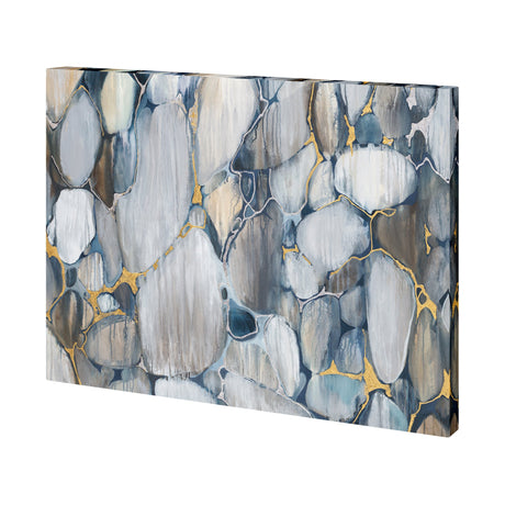 River Rocks 2 by Mercana Studio a Hand Embellished Textured Canvas by Mercana at Eve Furniture