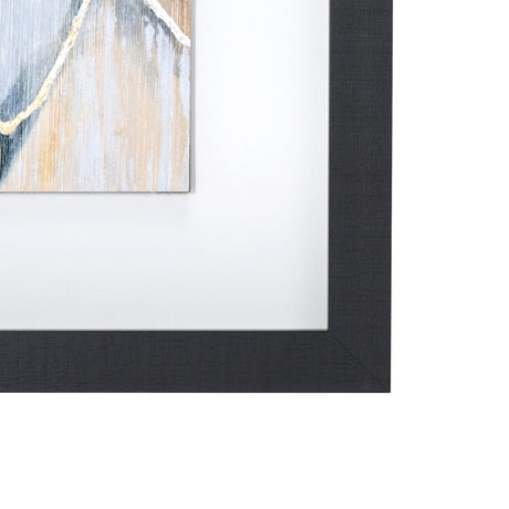 River Rocks by Liz Jardine a Hand Embellished Textured Framed Art Print Matted under Glass by Mercana at Eve Furniture