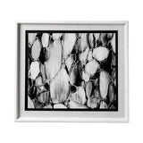 River Rocks by Liz Jardine a Hand Embellished Textured Framed Art Print Matted under Glass by Mercana at Eve Furniture