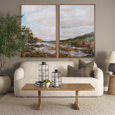 River Valley by Mercana Studio a Hand Embellished Textured Framed Canvas by Mercana at Eve Furniture