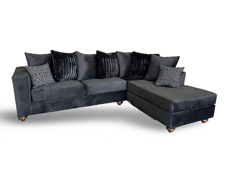 Rivera Black Right Arm Facing (RAF) Sectional by New Era Innovations at Eve Furniture