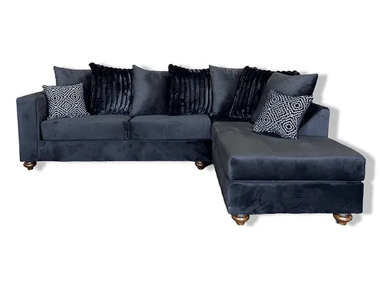 Rivera Black Right Arm Facing (RAF) Sectional by New Era Innovations at Eve Furniture
