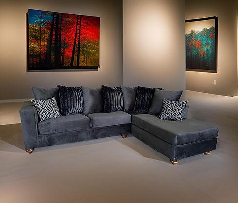 Rivera Black Right Arm Facing (RAF) Sectional by New Era Innovations at Eve Furniture