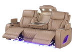 Rivera Saddle Leather 3-Piece Power Reclining Living Room Set by Happy Homes at Eve Furniture