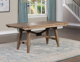 Riverdale Beige/Driftwood Trestle Dining Room Set by Steve Silver at Eve Furniture