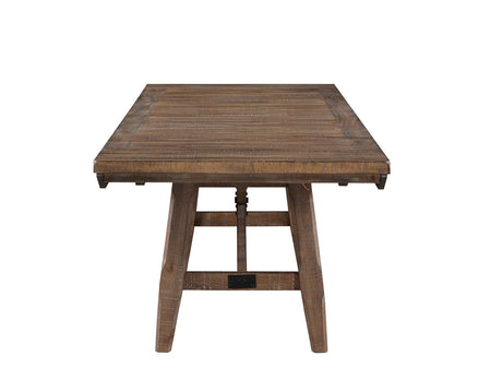 Riverdale Beige/Driftwood Trestle Dining Room Set by Steve Silver at Eve Furniture