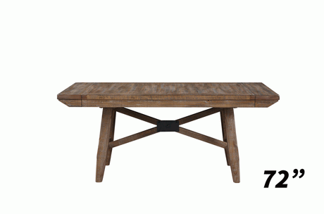 Riverdale Beige/Driftwood Trestle Dining Room Set by Steve Silver at Eve Furniture