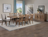 Riverdale Beige/Driftwood Trestle Dining Room Set by Steve Silver at Eve Furniture